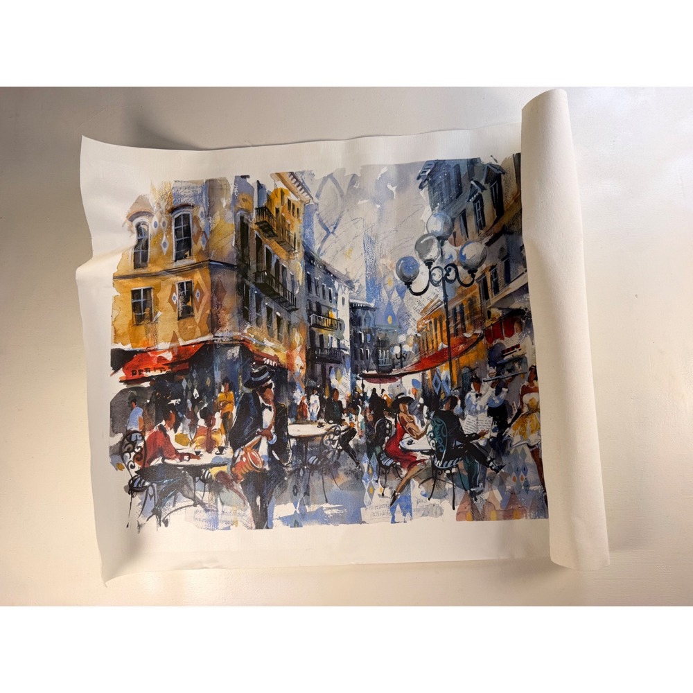 Misha Lenn, Joie de Canvas Seriolithograph Canvas Multicolor Impressionist